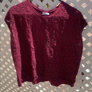 Maroon Top; dress it up or down